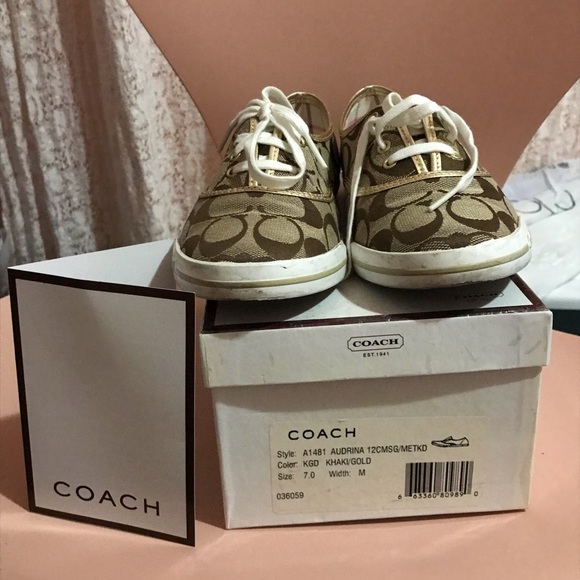 Coach Audrina sneaker size 7 - Picture 5 of 5